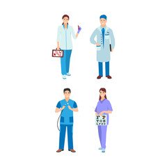 Doctor character vector isolated