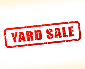 yard sale text buffered © Francois Poirier
