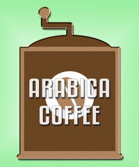 Arabica Coffee Shows Ethiopian Blend Or Type