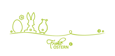 Schleifenband Osterfiguren