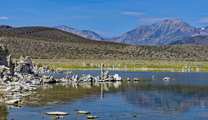 Tufa towers in Mono Lake, California, a State Natural Reserve