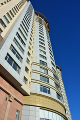 Fototapeta na wymiar Modern residential building in Astana, Kazakhstan