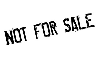 Not For Sale rubber stamp