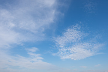Naklejka na ściany i meble One day in the sky with clouds background