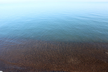 Clear water surface lake - copy space