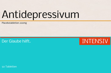 Fototapeta premium Placebotabletten Antidepressivum