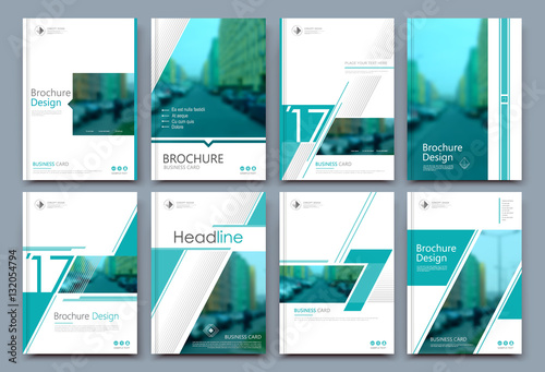 Abstract Composition White A4 Brochure Cover Design Info Banner