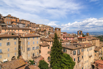 Naklejka premium Perugia, Italy. View of the city