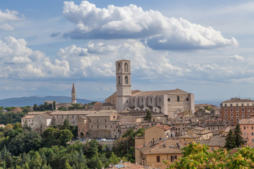 Obraz premium Perugia, Italy. Basilica of San Domenico