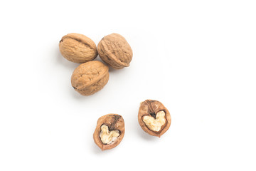 Walnuts heart shaped