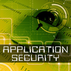 Application Security Shows Program Protection 3d Rendering