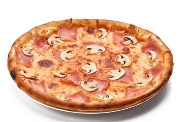 pizza isolated on white