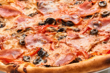 pizza isolated on white