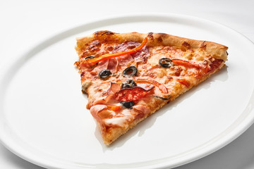 pizza isolated on white