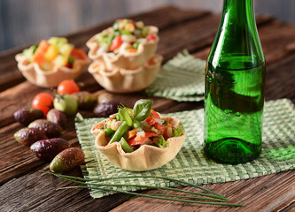 salad of assorted vegetables