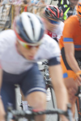 Racing Cyclists, Motion Blur
