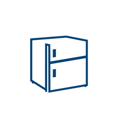 Fridge line icon logo