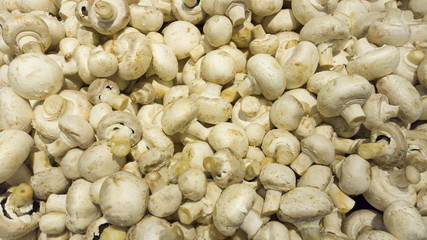 fresh mushroom texture in supermarket