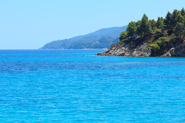 Naklejka premium Aegean sea coast (Chalkidiki, Greece).