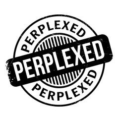 Perplexed rubber stamp