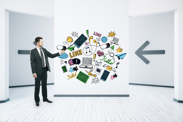 Fototapeta premium Social media concept