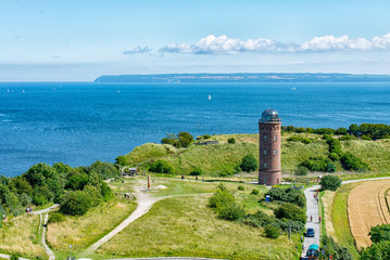 The old Lighthouse Cape Arkona in Ruegen from the top