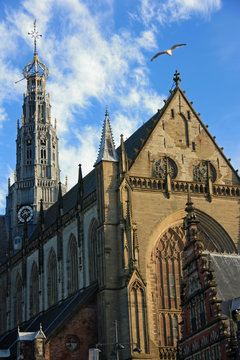 Chevet de l'église Saint-Bavon à Haarlem, Pays-Bas