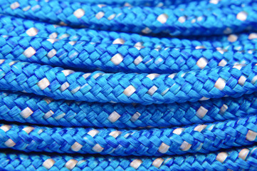 Abstract blue rope pattern texture