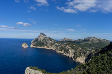 Fototapeta na wymiar Formentor by the Mediterranean sea on the island of Ibiza in Spa