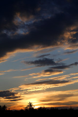 Beautiful summer sunset