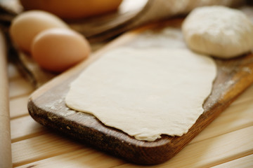 Fresh raw dough 
