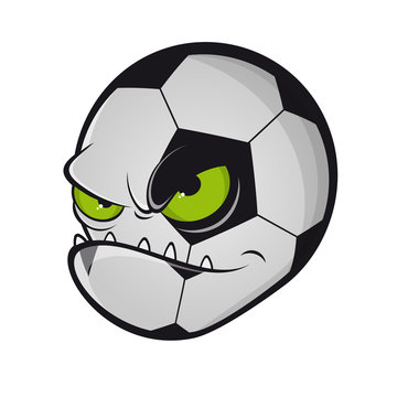 Evil Football Monster Mascot