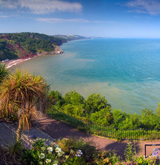 Magnificent view of the Bay of Babbacombe. Devon. UK
