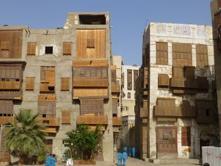 Obraz premium Jeddah old town traditional houses