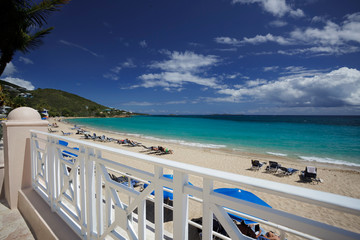 Beautiful beach in Morningstar Bay, St. Thomas, US Virgin Islands