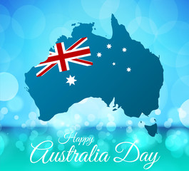 Obraz na płótnie Canvas Happy Australia day