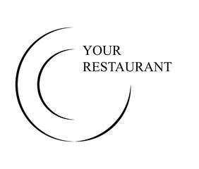 Fototapeta premium restaurant logo vector symbol icon design.