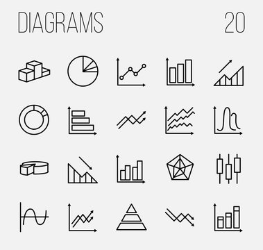 Simple Set of Diagram and Graph