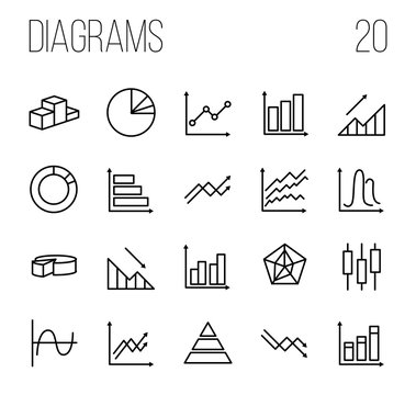 Simple Set of Diagram and Graph