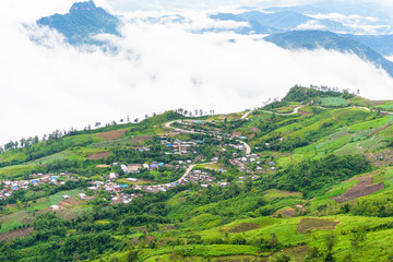 Mountain road at ( phu tubberk) in Phu Hin Rong Kla National Par