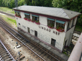 Fototapeta premium Stellwerk, Lindau HBF