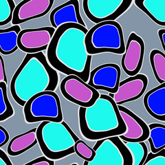 Seamless primitive geometric patterns of minimalism. The era 80's - 90's years design style.