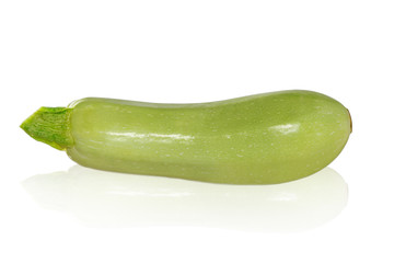 Fresh vegetable marrow. Isolated on a white background