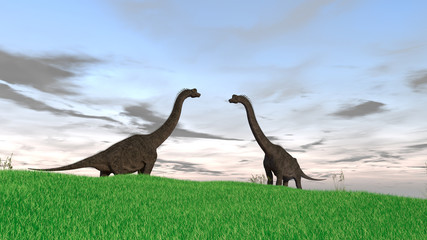3d illustration of the gigant brachiosaurus © Kostyantyn Ivanyshen