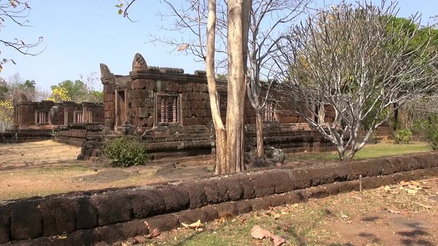 The Khmer temple at Phanom Rung Historical Park. Over a thousand years old and built on an extinct volcano, the temple was originally a Hindu site, but later became Buddhist.