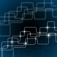Blue Lines Background Shows Telecommunications And Data Pathway.