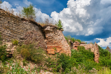 Ruins of ancient fortress wall in the Oreshek © useful pictures