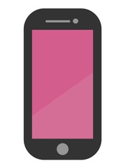 Téléphone mobile rose