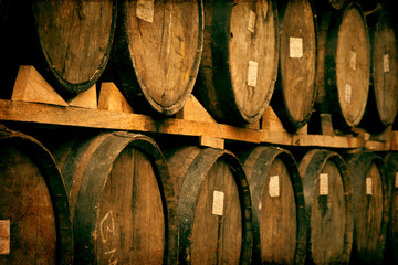 Wine barrels