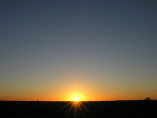 Winter Solstice Sunset on the Lincolnshire Fens Crowland